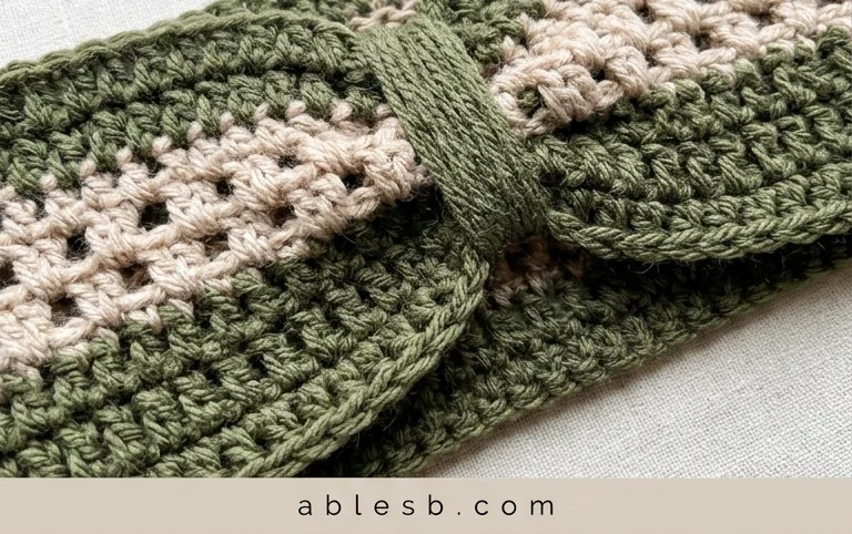 Crochet Cinched Ear Warmer Free Pattern with Video Tutorial - Winding Road Crochet