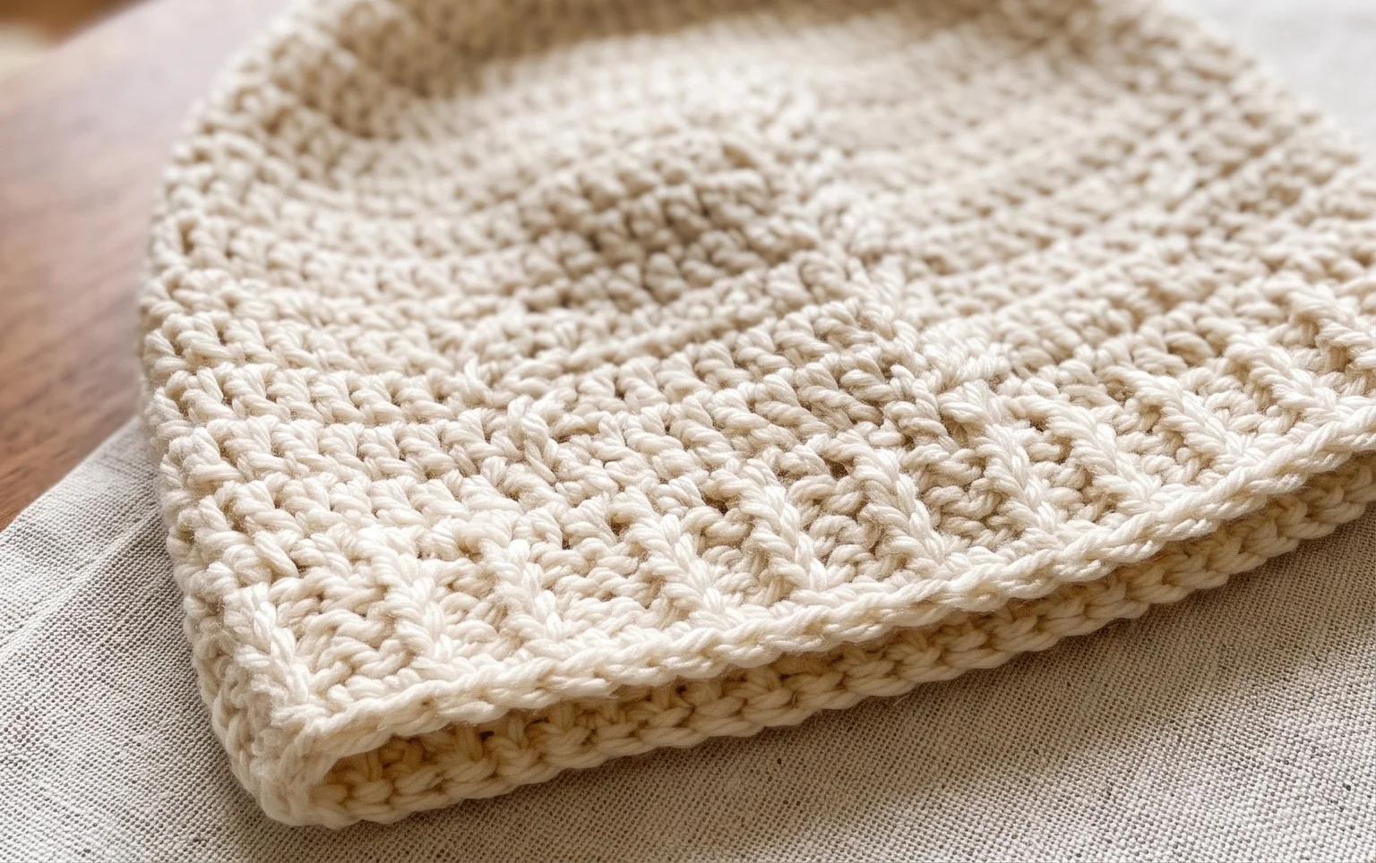 Leafly autumn hat - free crochet pattern